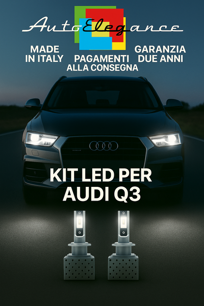 🔥KIT LED D3S 6000K BIANCO Anabbaglianti per Audi Q3 🔥