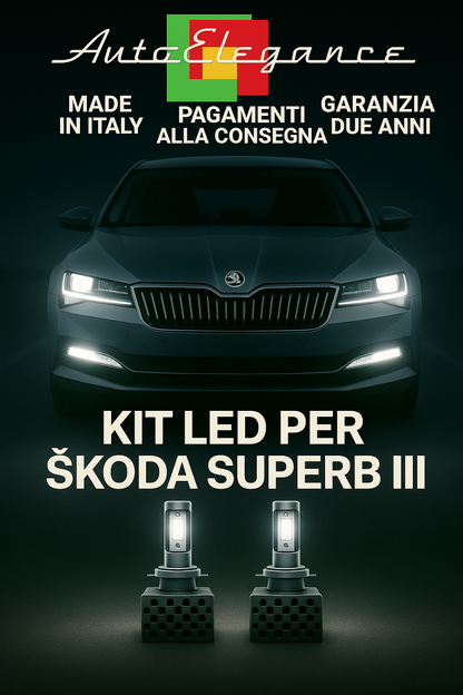🔥KIT LED D3S 6000K Anabbaglianti per Skoda Superb III | Bianco CANBUS🔥 (Copia)