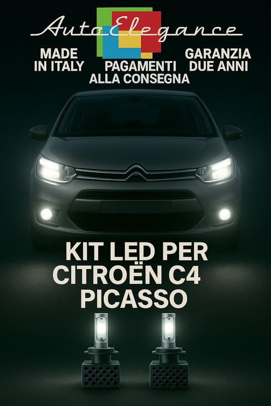 🔥KIT LED D5S 6000K Anabbaglianti per Citroën C4 Picasso | Bianco CANBUS🔥
