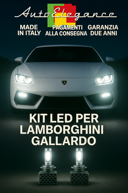 🔥KIT LED D1S 6000K Anabbaglianti + Fendinebbia per Lamborghini Gallardo 🔥