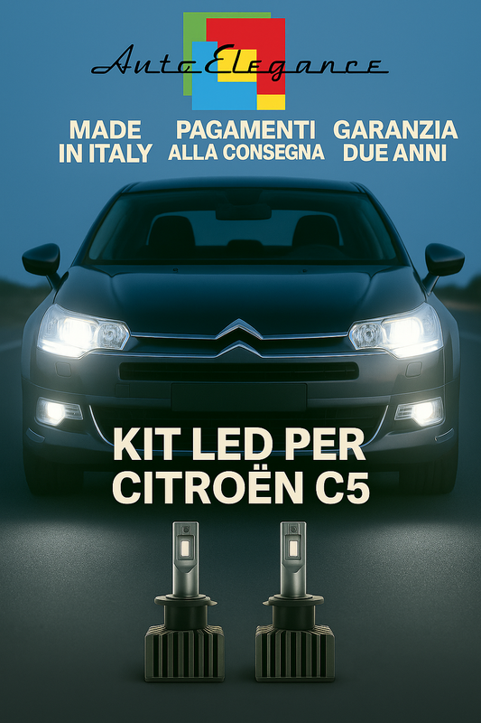 🔥 KIT LED D1S 6000K BIANCO CANBUS Anabbaglianti per Citroën C5 🔥
