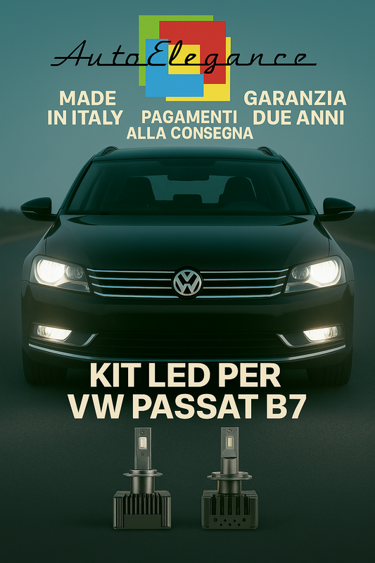 🔥 KIT LED D3S 6000K BIANCO CANBUS Anabbaglianti per VW Passat B7 🔥