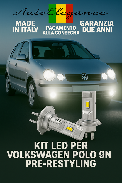 🔥Kit LED H7 6000K Bianchi per Anabbaglianti VW POLO 9N PRE-RESTYLING🔥