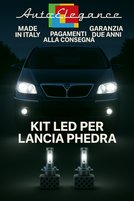 🔥KIT LED D1S 6000K Anabbaglianti + Fendinebbia per Lancia Phedra 🔥