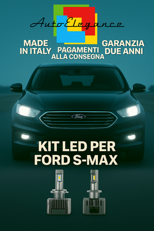 🔥 KIT LED D1S 6000K BIANCO CUNBUS Anabbaglianti per Ford S-MAX 🔥