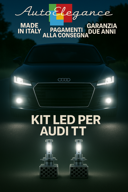 🔥KIT LED D5S 6000K Anabbaglianti + Fendinebbia per Audi TT | Bianco CANBUS🔥