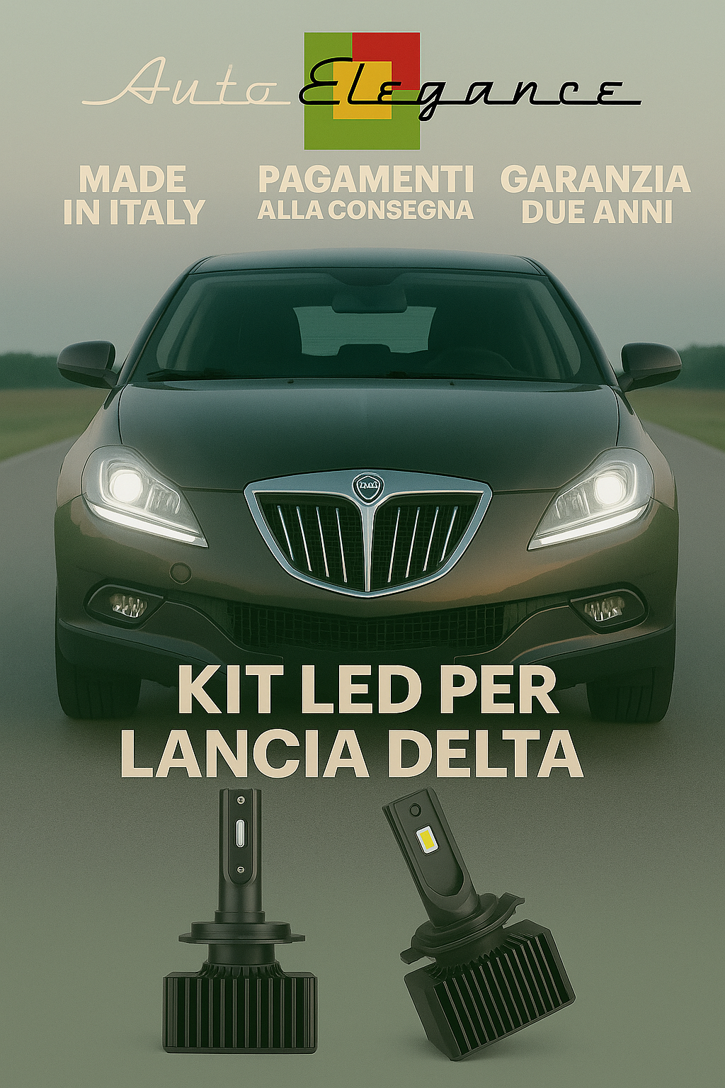 🔥 KIT LED D1S 6000K BIANCO CANBUS Anabbaglianti per Lancia Delta 🔥