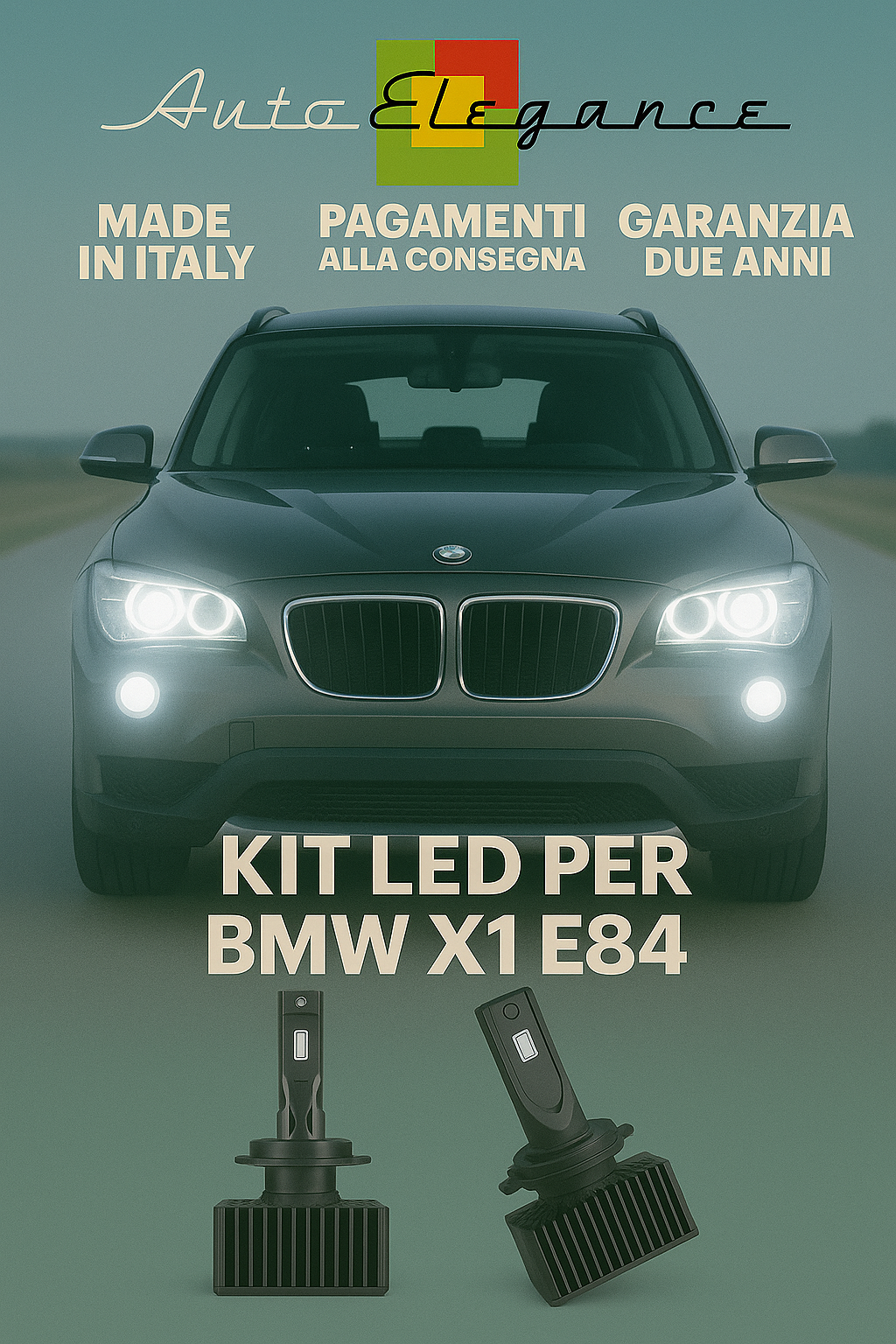 🔥 KIT LED D1S 6000K BIANCO CANBUS Anabbaglianti + Fendinebbia per BMW X1 E84 🔥
