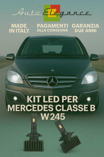 🔥 KIT LED D1S 6000K BIANCO Anabbaglianti + Fendinebbia per Mercedes Classe B 🔥