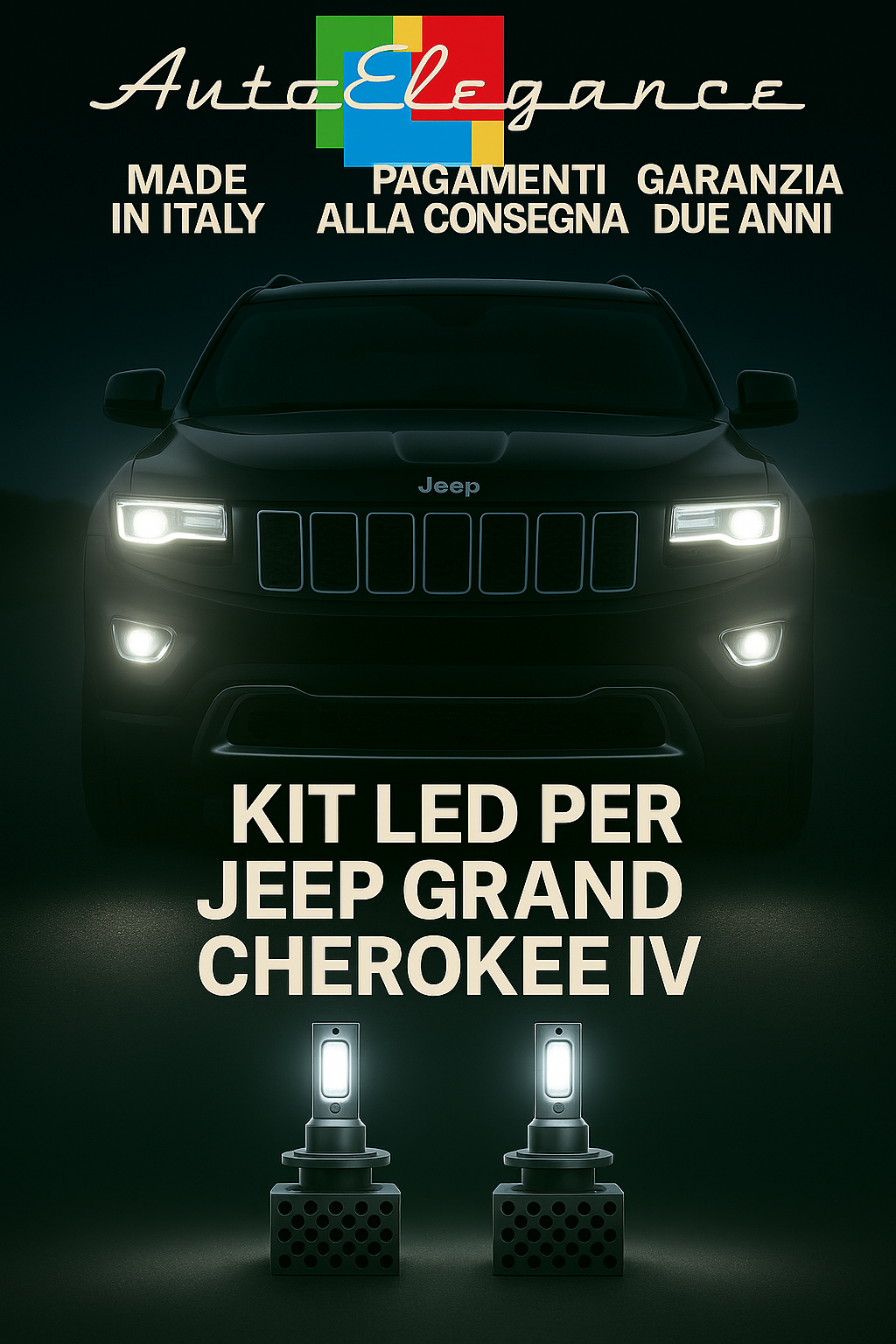 🔥KIT LED D1S 6000K Anabbaglianti per Jeep Grand Cherokee IV | Bianco CANBUS🔥