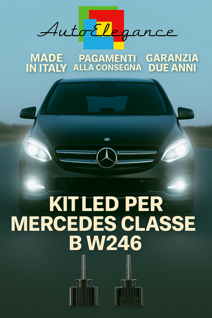 🔥 KIT LED D1S 6000K BIANCO Anabbaglianti + Fendinebbia per Mercedes Classe B 🔥