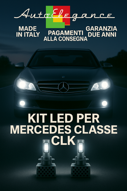 🔥KIT LED D1S 6000K Anabbaglianti + Fendinebbia per Mercedes Classe CLK W209  🔥