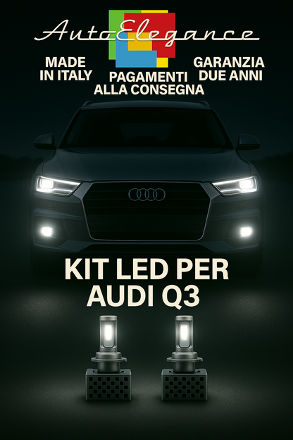 🔥KIT LED D3S 6000K Anabbaglianti + Fendinebbia per Audi Q3 | Bianco CANBUS🔥 (Copia)