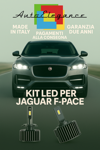 🔥 KIT LED D3S 6000K BIANCO CANBUS Anabbaglianti per Jaguar F-PACE 🔥