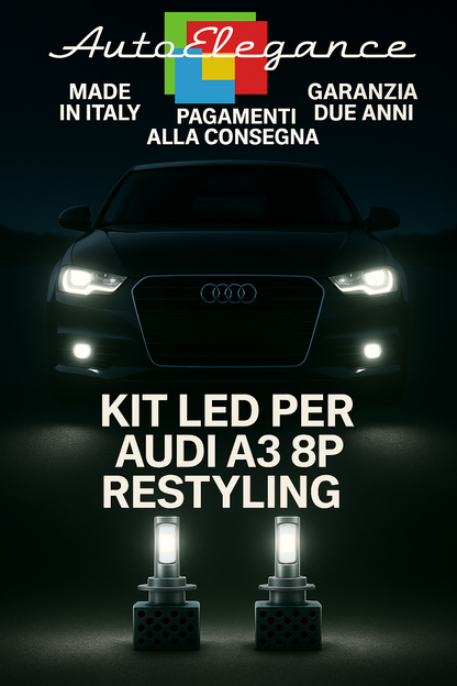 🔥KIT LED D3S 6000K Anabbaglianti per Audi A3 8P Restyling | Bianco CANBUS🔥