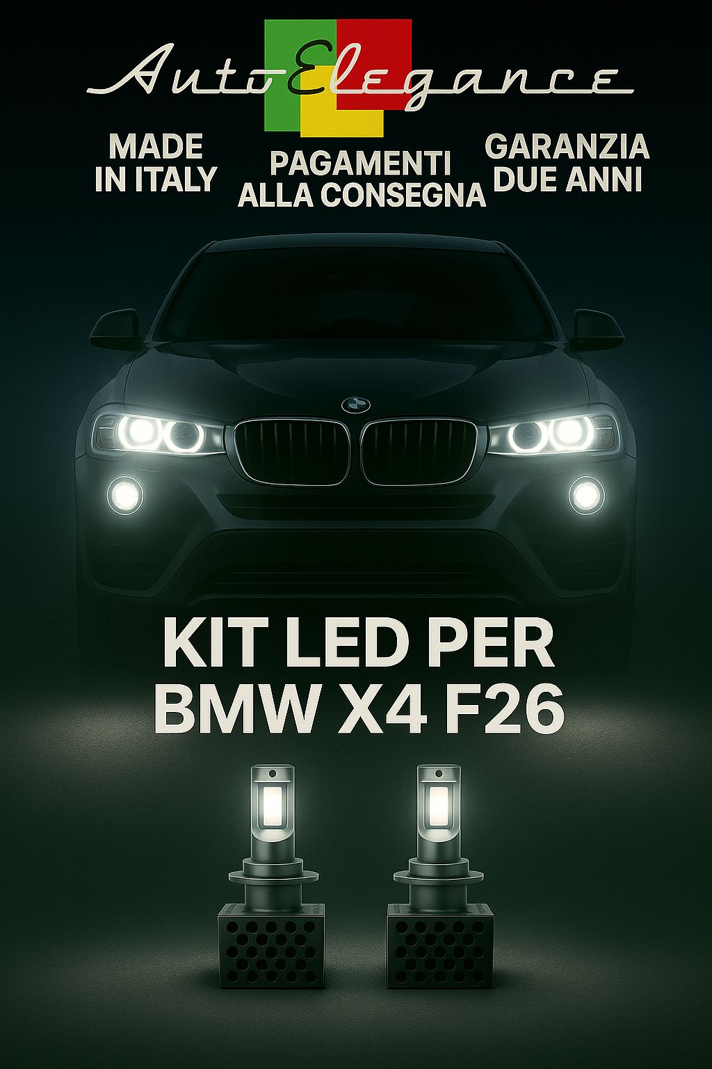 🔥KIT LED D1S 6000K Anabbaglianti per BMW X4 F26 | Bianco CANBUS🔥 (Copia)