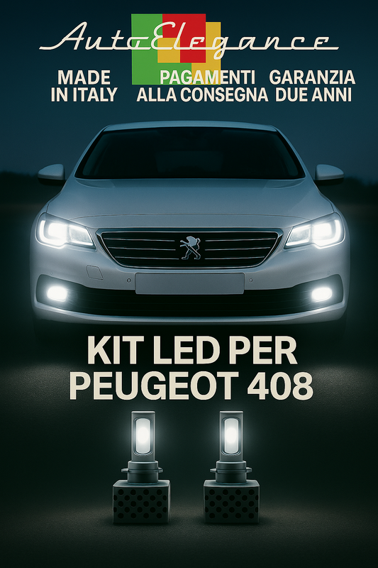 🔥KIT LED D1S 6000K Anabbaglianti per Peugeot 408 | Bianco CANBUS🔥