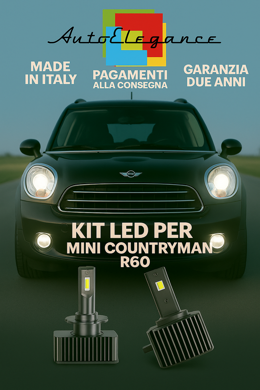 🔥 KIT LED D1S 6000K BIANCO CANBUS Anabbaglianti per Mini Countryman R60 🔥