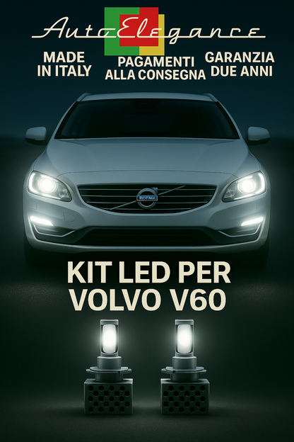 🔥KIT LED D3S 6000K Anabbaglianti + Fendinebbia per Volvo V60 | Bianco CANBUS🔥 (Copia)