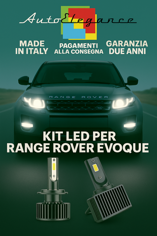 🔥KIT LED D3S 6000K BIANCO Anabbaglianti + Fendinebbia per Range Rover Evoque 🔥