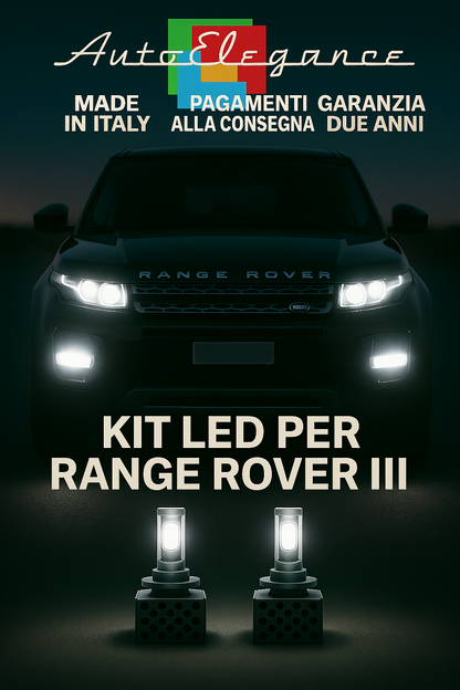 🔥KIT LED D3S 6000K Anabbaglianti + Fendinebbia per Range Rover III 🔥