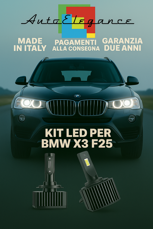 🔥 KIT LED D1S 6000K BIANCO CANBUS Anabbaglianti per BMW X3 🔥