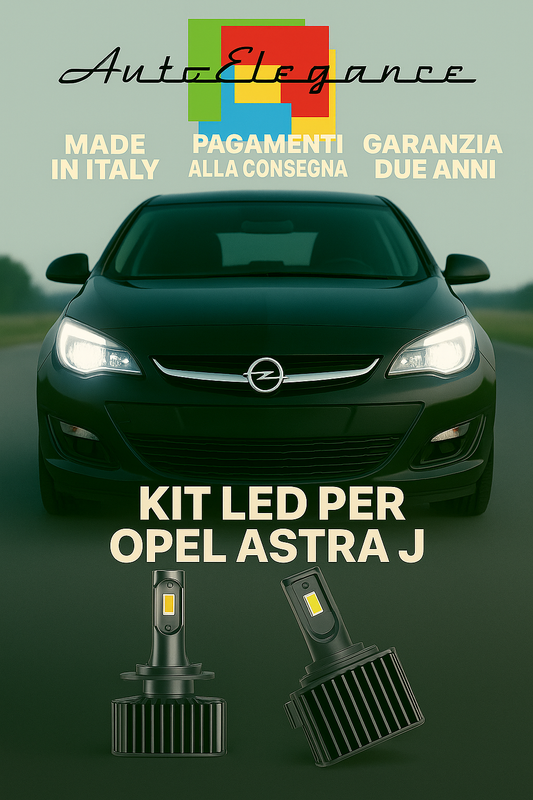 🔥 KIT LED D1S 6000K BIANCO Anabbaglianti + Fendinebbia per Opel Astra J 🔥