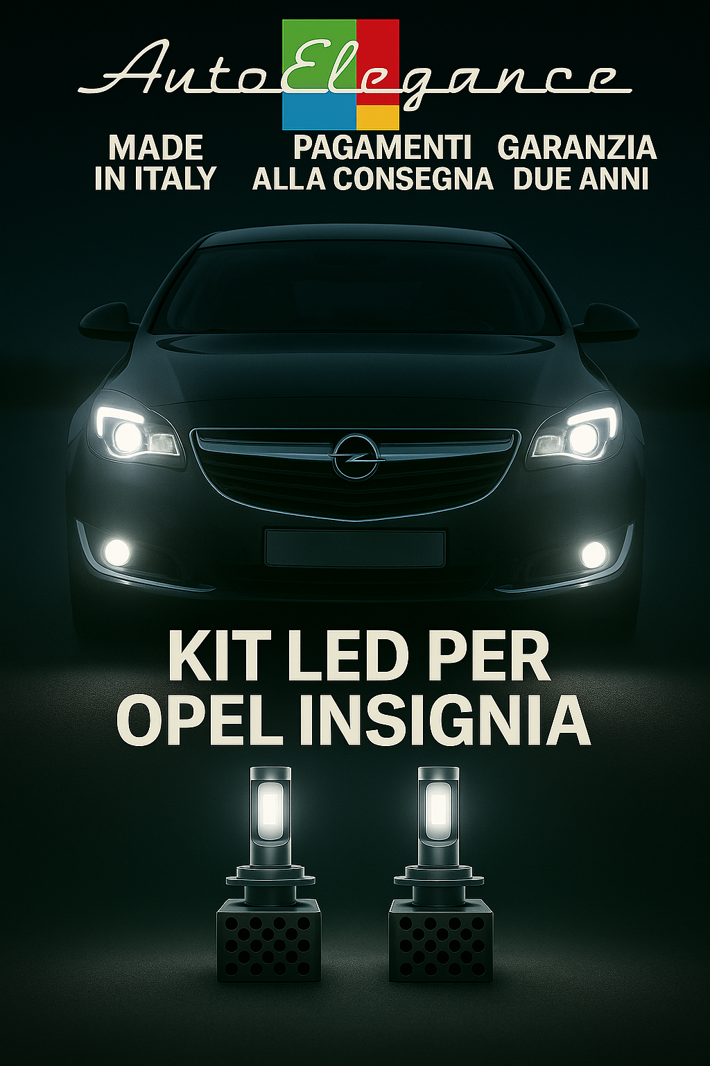 🔥KIT LED D3S 6000K Anabbaglianti + Fendinebbia per Opel Insignia 🔥