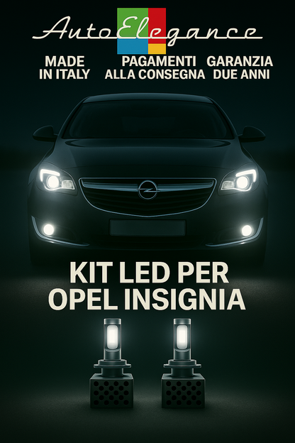 🔥KIT LED D3S 6000K Anabbaglianti + Fendinebbia per Opel Insignia 🔥