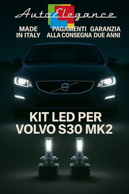 🔥KIT LED D3S 6000K Anabbaglianti + Fendinebbia per Volvo S30 MK2🔥