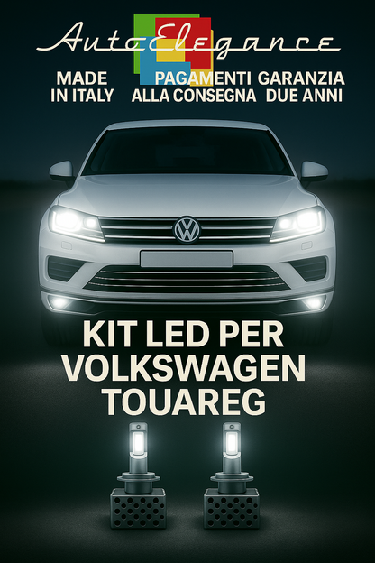 🔥KIT LED D3S 6000K Anabbaglianti + Fendinebbia per VW Touareg | Bianco CANBUS🔥