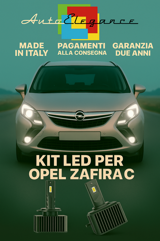🔥 KIT LED D1S 6000K BIANCO Anabbaglianti + Fendinebbia per Opel Zafira C 🔥