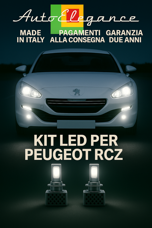 🔥KIT LED D1S 6000K Anabbaglianti per Peugeot RCZ | Bianco CANBUS🔥 (Copia)