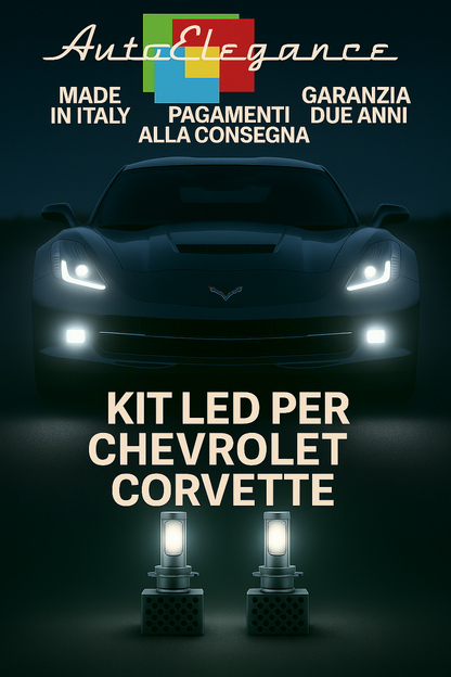 🔥KIT LED D1S 6000K Anabbaglianti per Chevrolet Corvette | Bianco CANBUS🔥