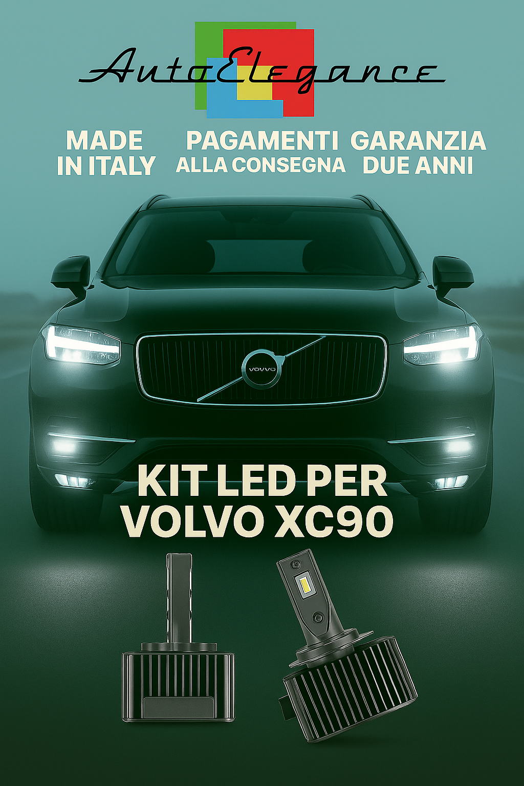 🔥 KIT LED D1S 6000K BIANCO CANBUS Anabbaglianti per Volvo XC90 🔥