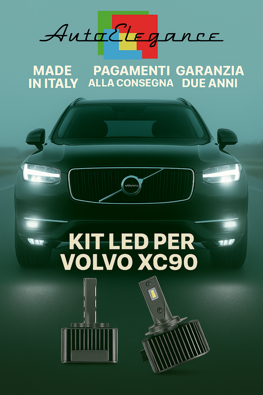 🔥 KIT LED D1S 6000K BIANCO CANBUS Anabbaglianti per Volvo XC90 🔥