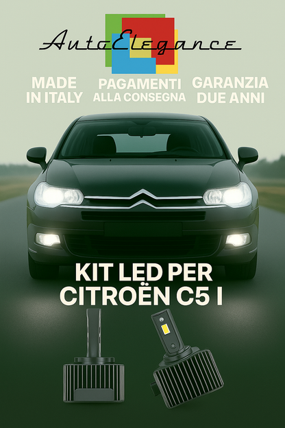🔥 KIT LED D1S 6000K BIANCO CANBUS Anabbaglianti per Citroën C5 🔥