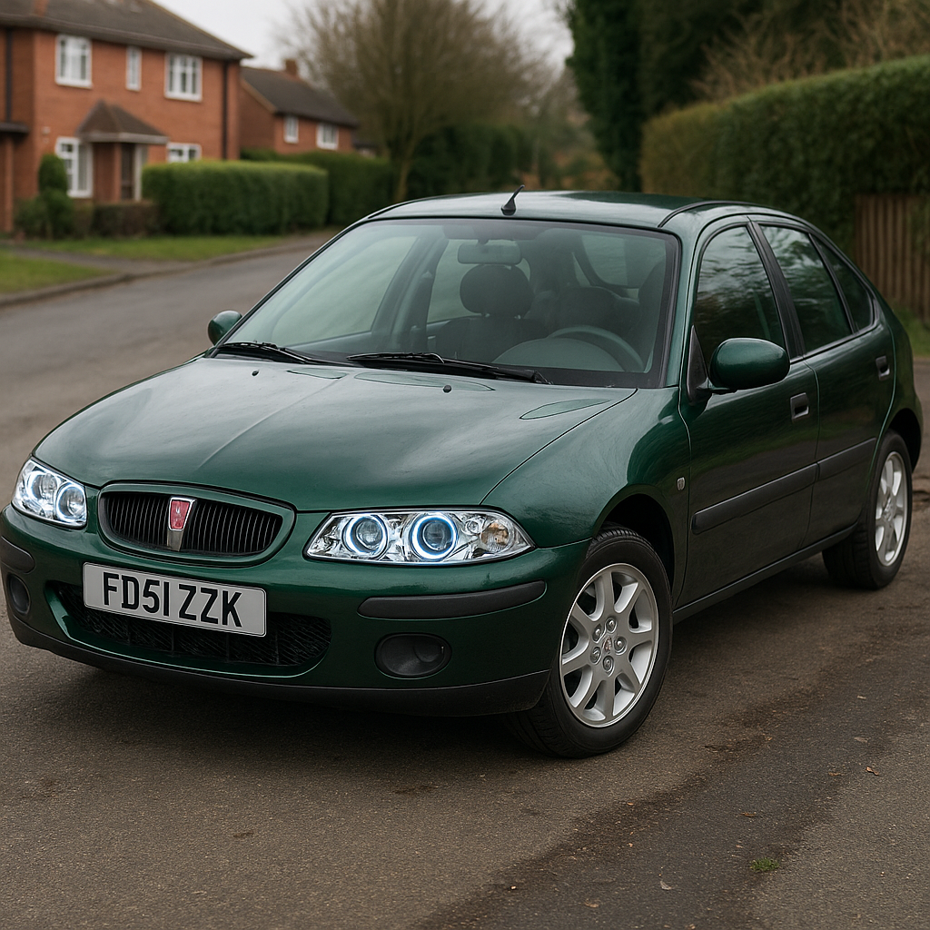 ⭐FARI ANTERIORI OCCHI D'ANGELO CROMATO ADATTO PER ROVER 200/25 11.95-05⭐