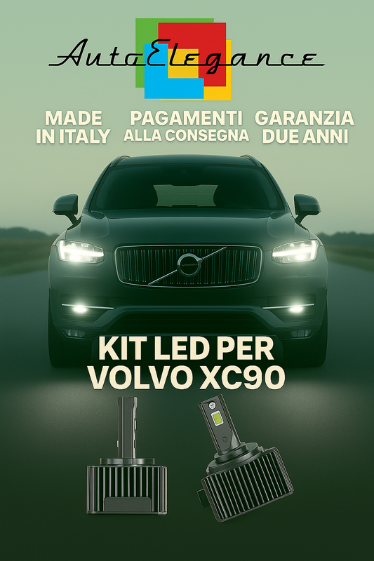 🔥 KIT LED D1S 6000K BIANCO CANBUS Anabbaglianti + Fendinebbia per Volvo XC90 🔥