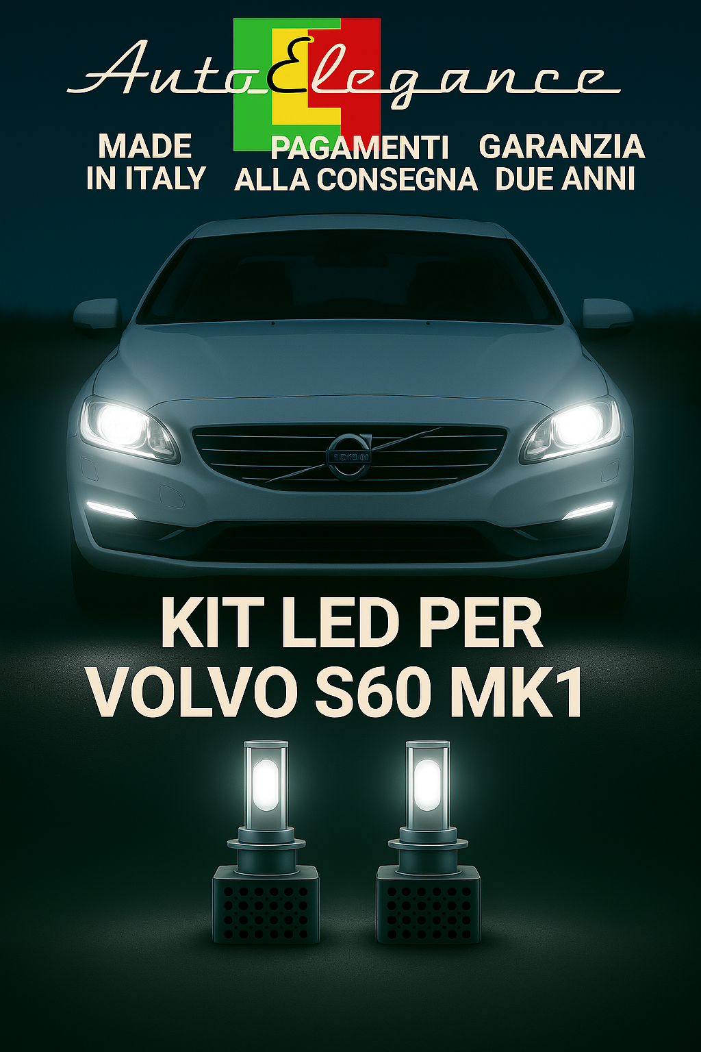 🔥KIT LED D1S 6000K Anabbaglianti per Volvo S60 MK1 | Bianco CANBUS🔥