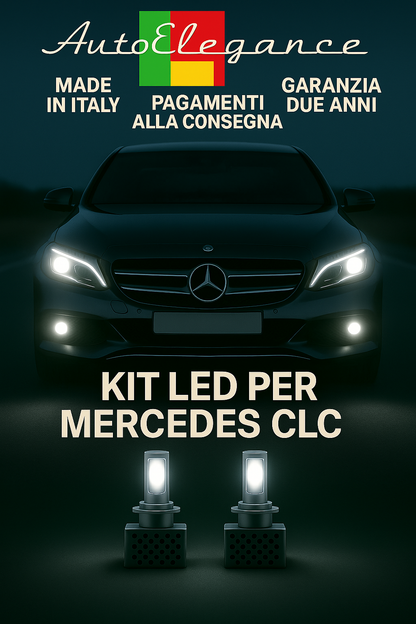 ✨KIT LED D1S 6000K Anabbaglianti + Fendinebbia per Mercedes CLC | Bianco CANBUS✨