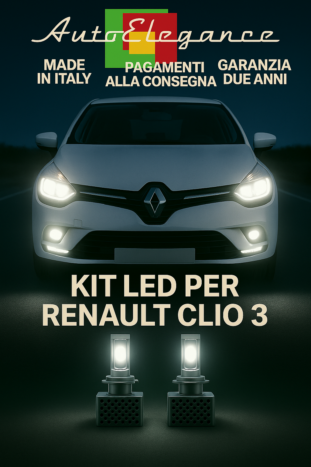 ✨KIT LED D1S 6000K Anabbaglianti + Fendinebbia per Renault Clio 3 ✨ (Copia)