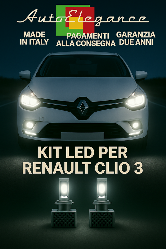 ✨KIT LED D1S 6000K Anabbaglianti + Fendinebbia per Renault Clio 3 ✨ (Copia)
