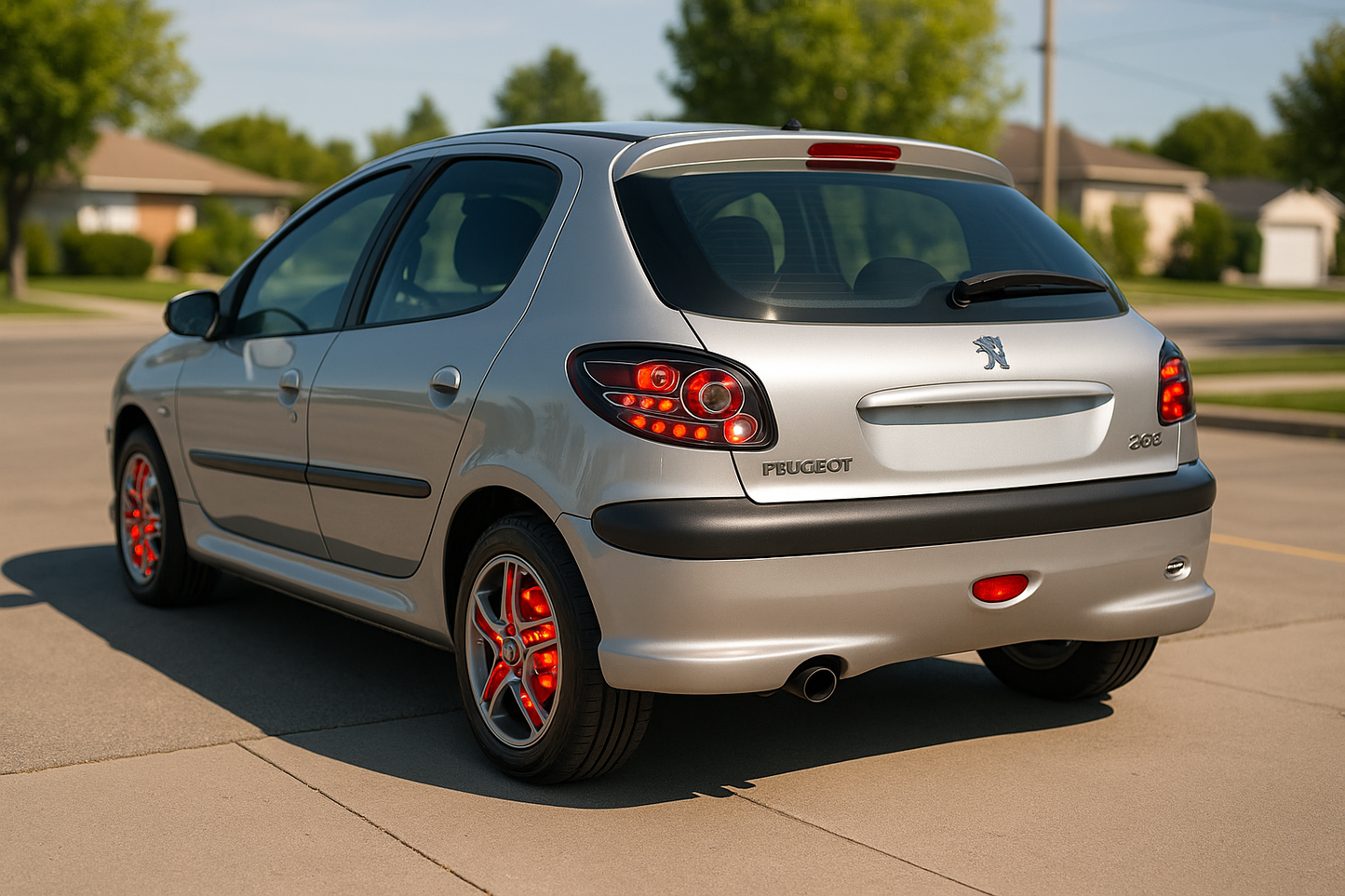 ⭐FARI POSTERIORE LED NERO ADATTO PER PEUGEOT 206⭐
