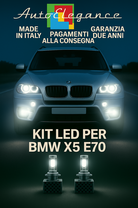 ✨KIT LED D1S 6000K Anabbaglianti + Fendinebbia per BMW X5 E70 | Bianco CANBUS✨