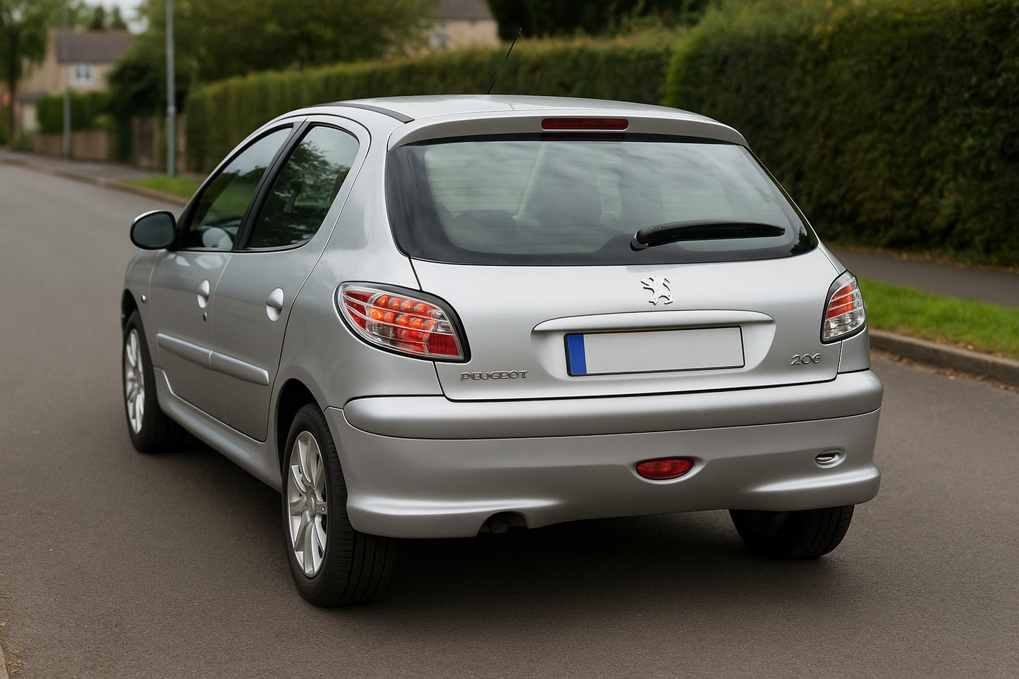 😎FARI POSTERIORE LED CROMATO ADATTO PER PEUGEOT 206😎