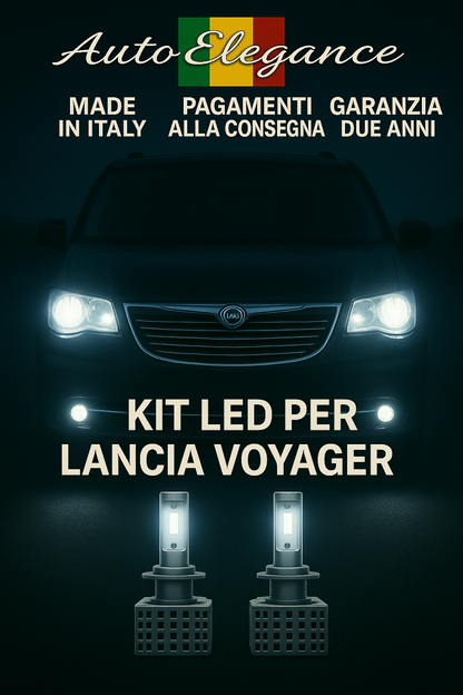 🔥KIT LED D1S 6000K Anabbaglianti + Fendinebbia per Lancia Voyager 🔥