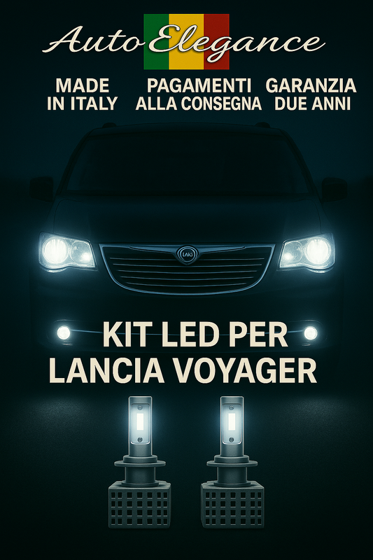 🔥KIT LED D1S 6000K Anabbaglianti + Fendinebbia per Lancia Voyager 🔥