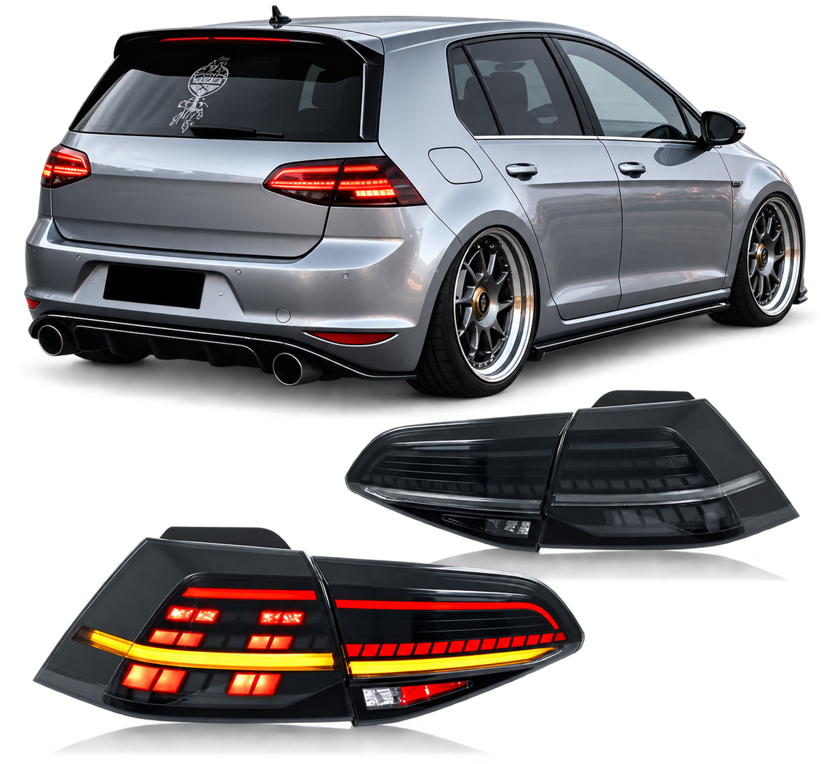 💕 Fanali Posteriori Adatti per VW Golf 7 13-20 LED Sequenziali 💕