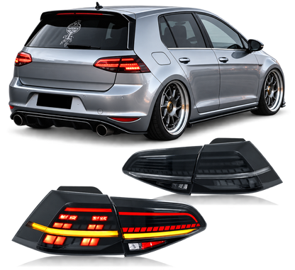 💕 Fanali Posteriori Adatti per VW Golf 7 13-20 LED Sequenziali 💕